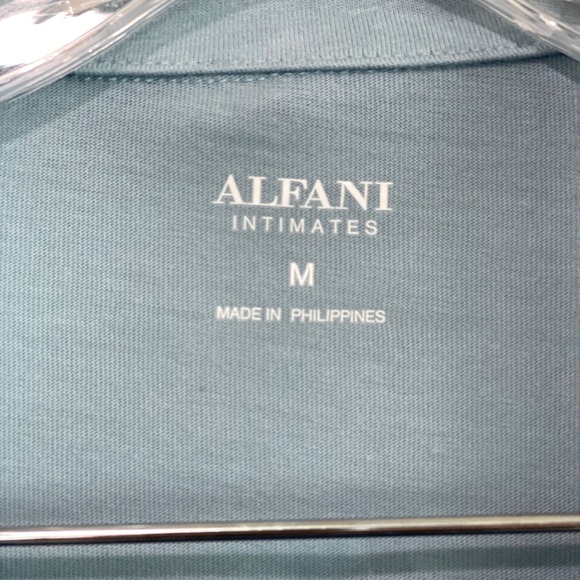 Alfani Intimates 2 Piece Blue Set Pajama Shorts and Top Medium New - Picture 9 of 9